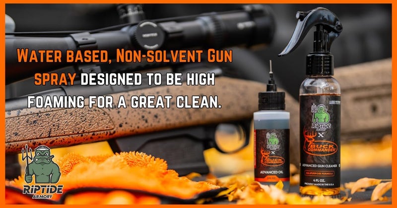 Riptide Armory x Buck Commander - Advanced Gun Cleaner - Targets Carbon Deposits, Metals and Residue - Works on All Finishes - Veteran Owned & Formulated by US Navy Seal (4oz) - Image 3